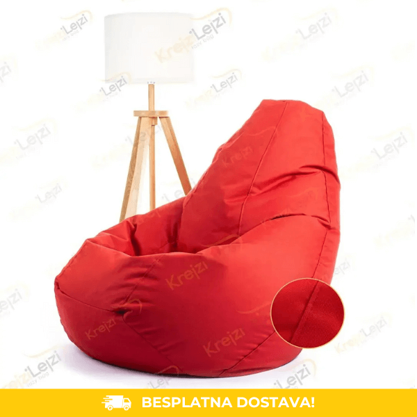crveni lazy bag za kuću terasu